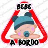 Bebe a Bordo Gorro Azul