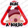 Bebe a Bordo Gorro Granate