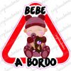 Bebe a Bordo Gorro GranateOsito