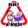Bebes a Bordo Niña y Carrito Niña