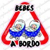 Bebes a Bordo Carro Azul