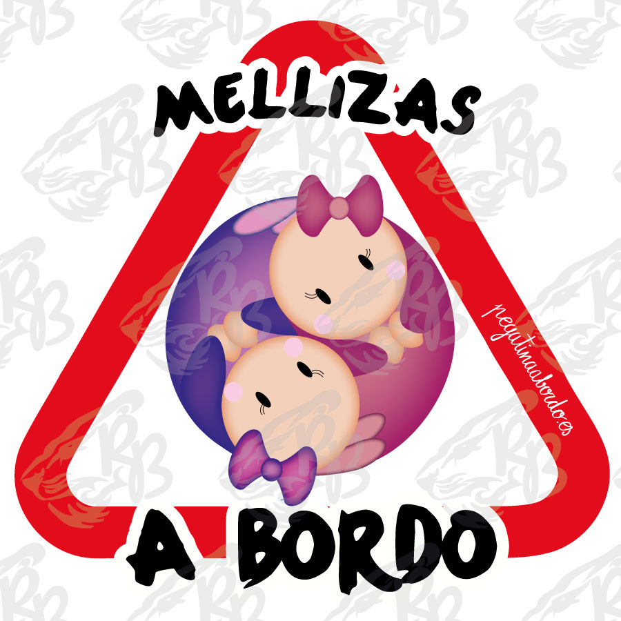 MELLIZAS VIOLETA/ROSA A BORDO