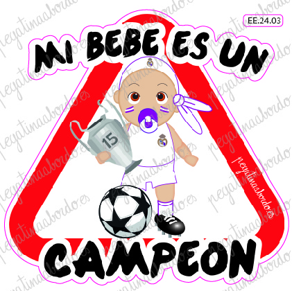 MI BEBE ES UN CAMPEON Niño Madrid (Copa 15)