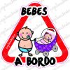 Bebes a Bordo Niño y Carro Niña