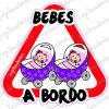 Bebes a Bordo Carro Rosa